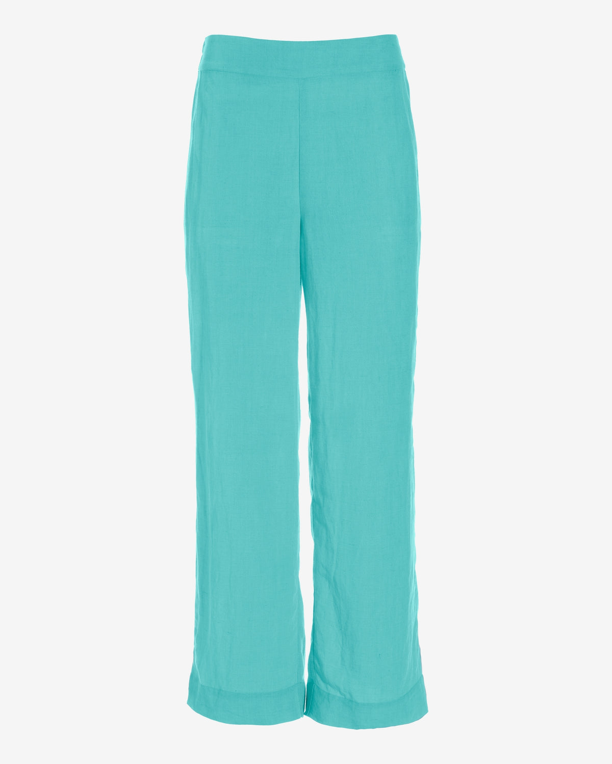 Malibu Linen Cropped Pant Blue Radiance