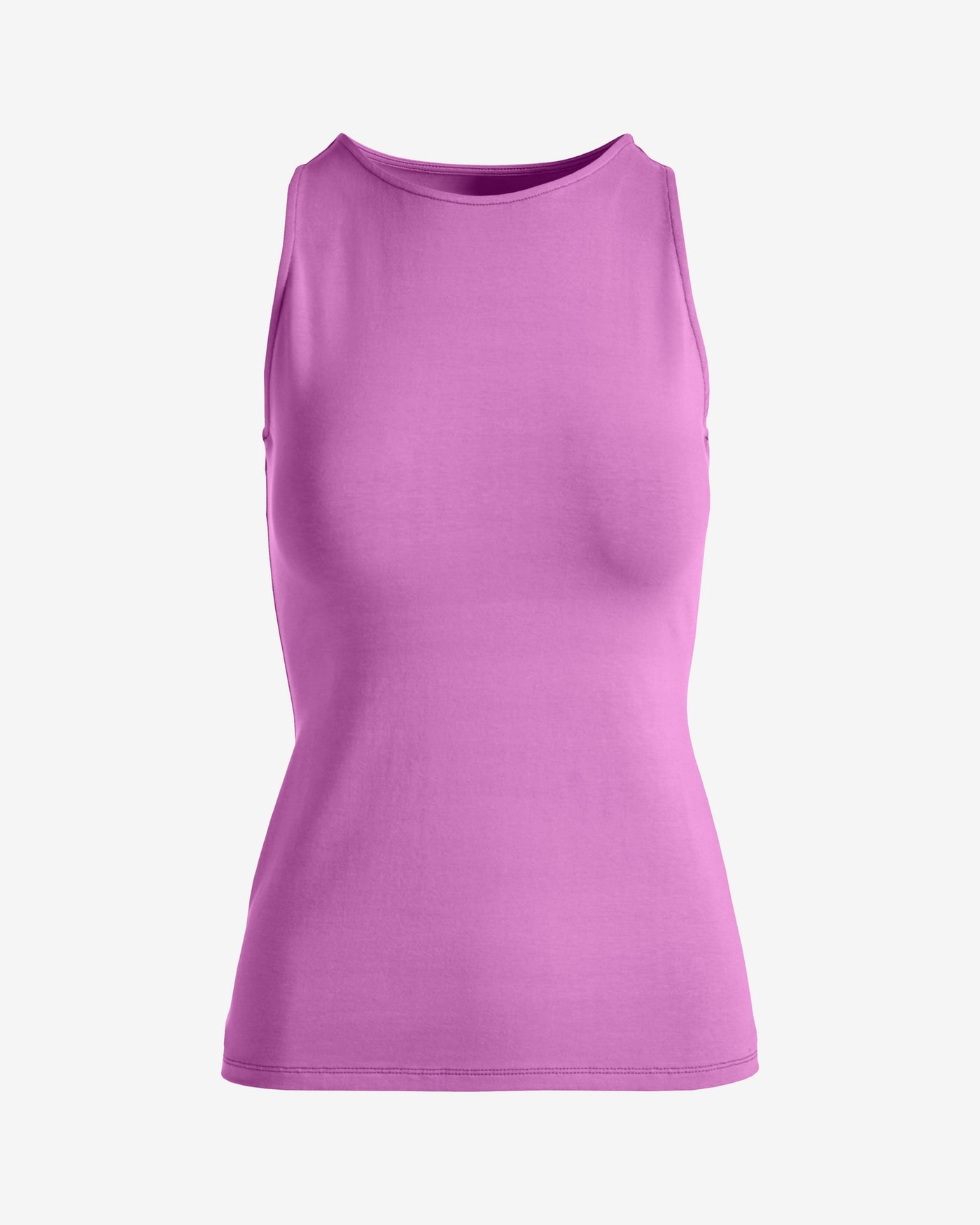 So Sexy High Neck Tank Knit Top Radiant Orchid