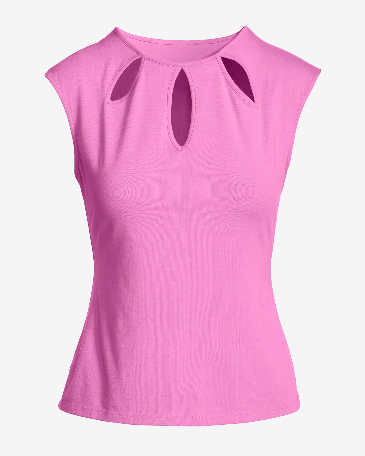 So Sexy Teardrop Cut Out Top Fuchsia Pink