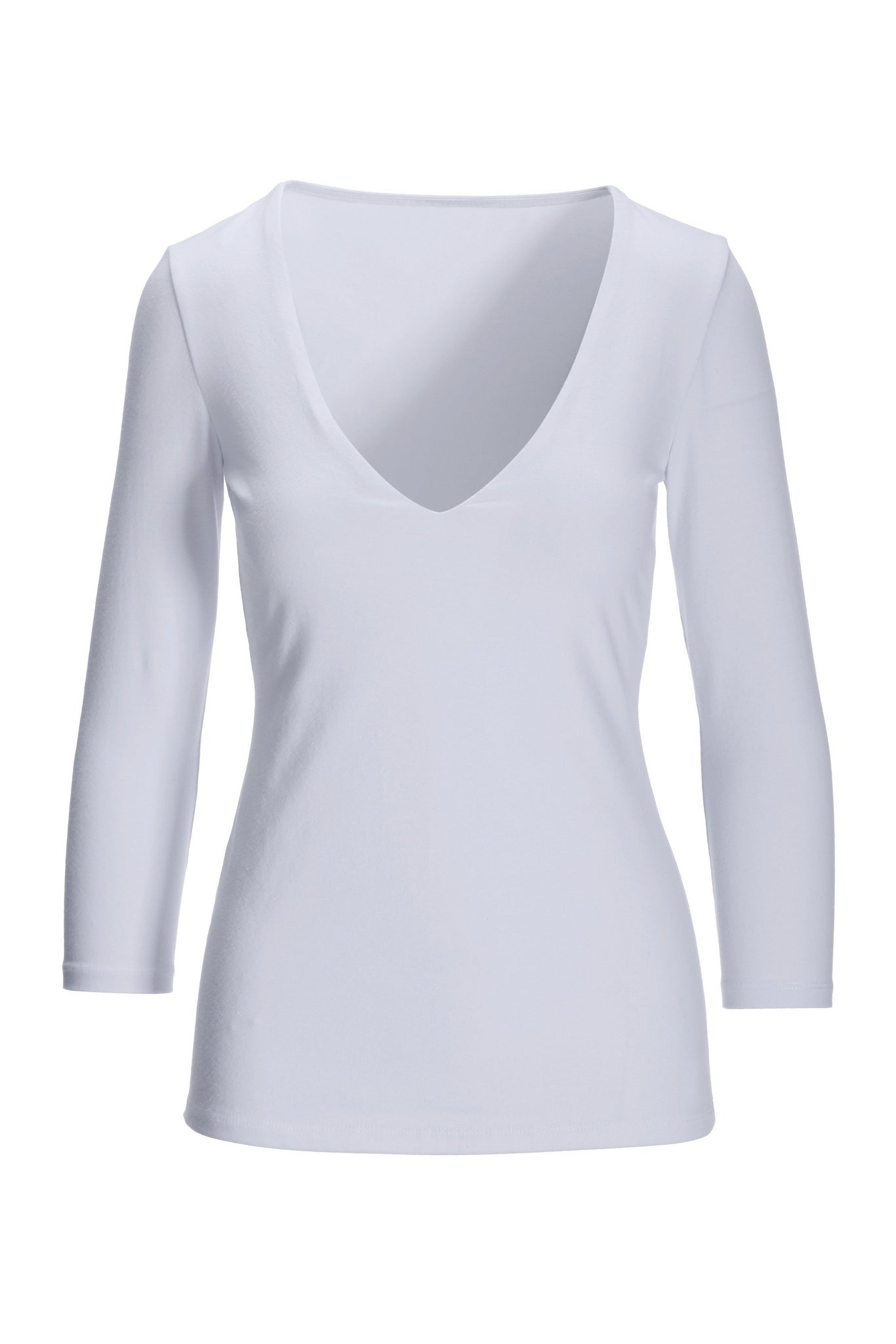 So Sexy V Neck Top White