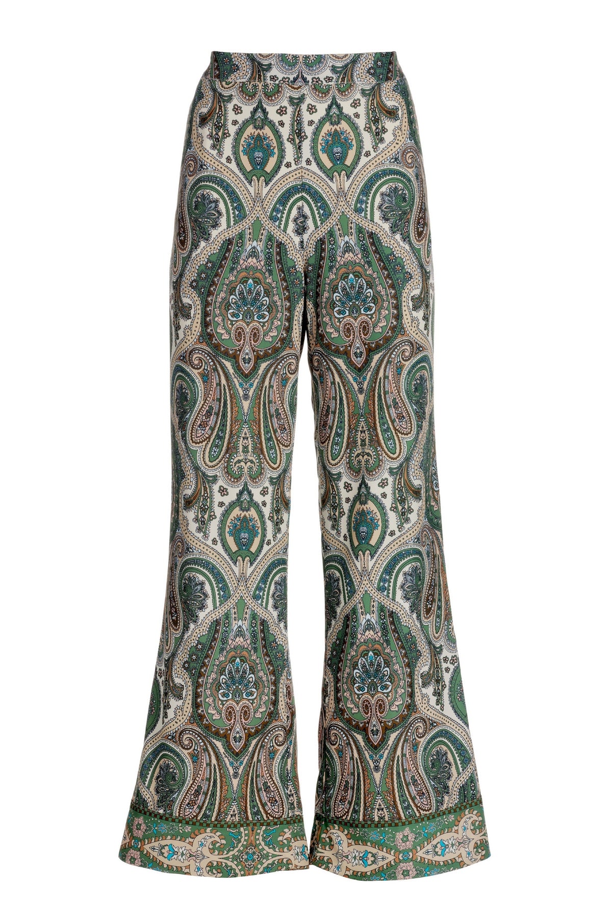 Fall Paisley Print Palazzo Pant Multi
