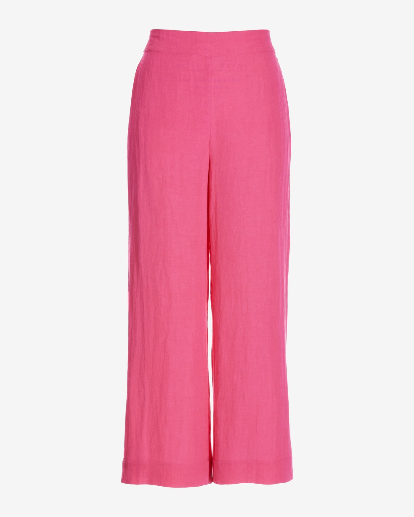 Malibu Linen Cropped Pant Shocking Pink