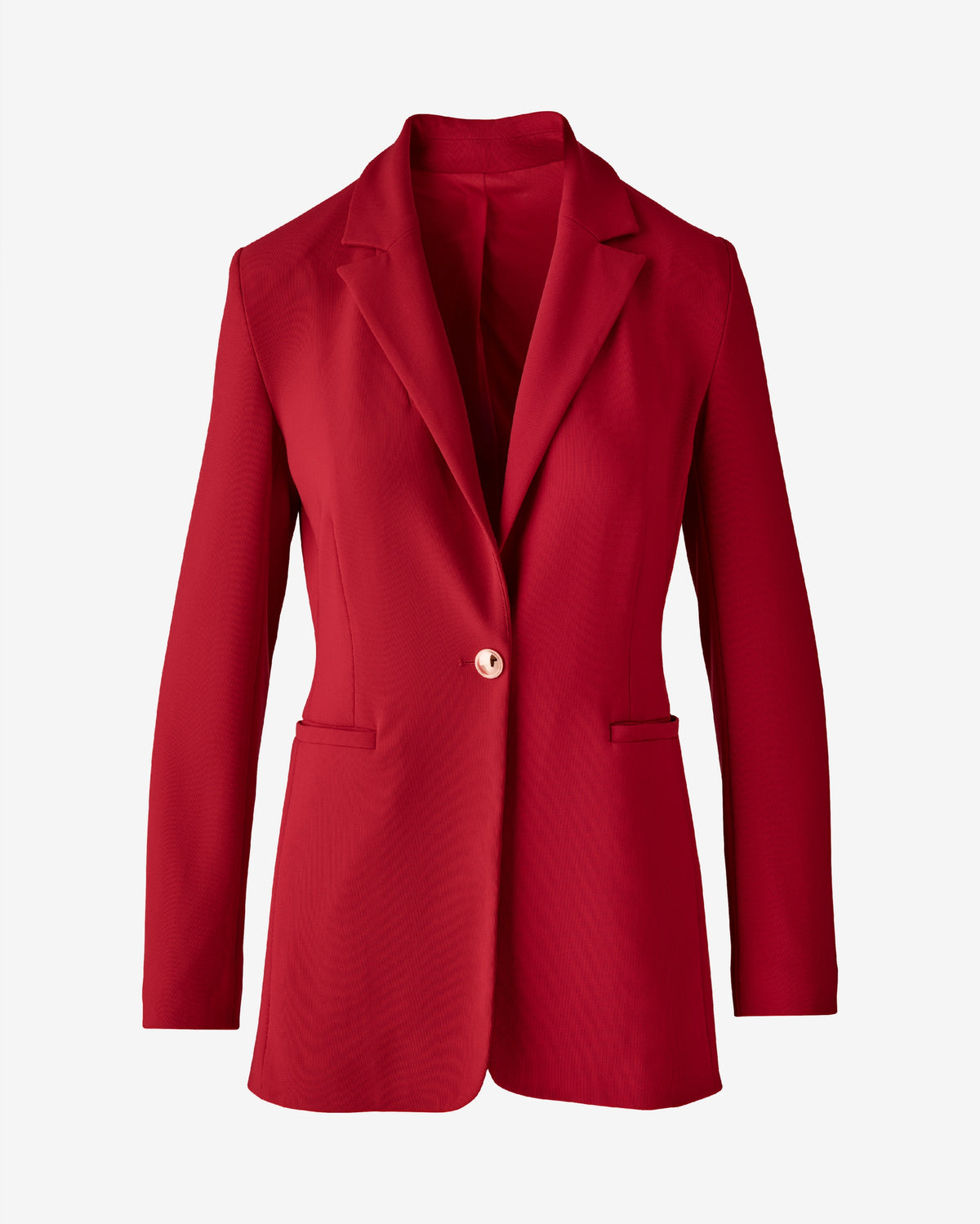 Beyond Travel Tailored Single Button Blazer French Kiss