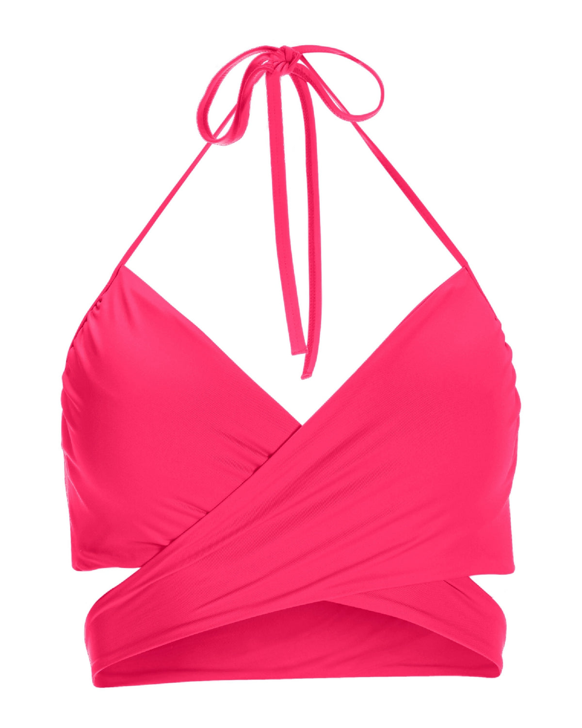 Swim Sense Underwire Wrap Bikini Top 2AJ56 Fandango Pink
