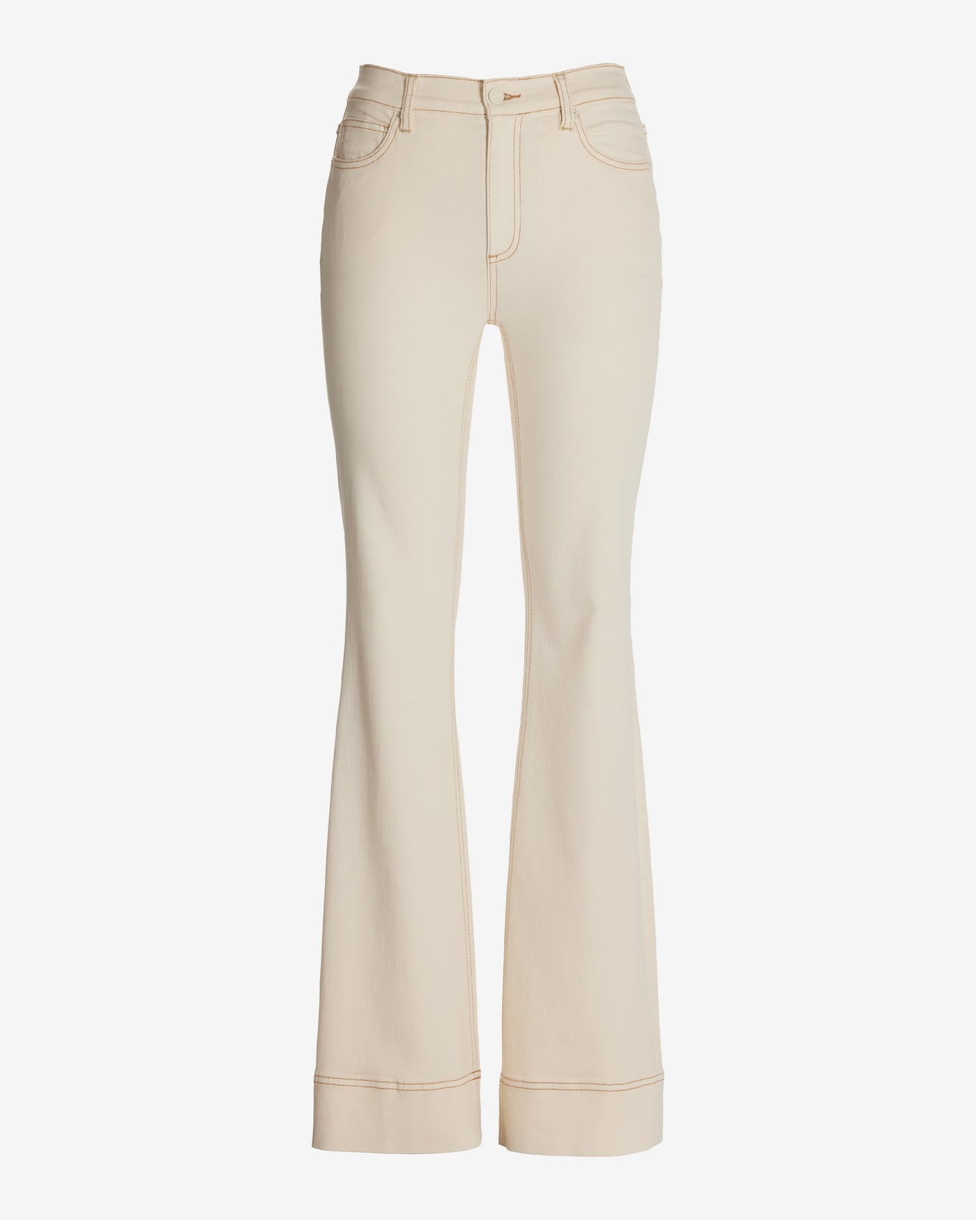 Monterey High Rise Wide Hem Bootcut Jean Ecru