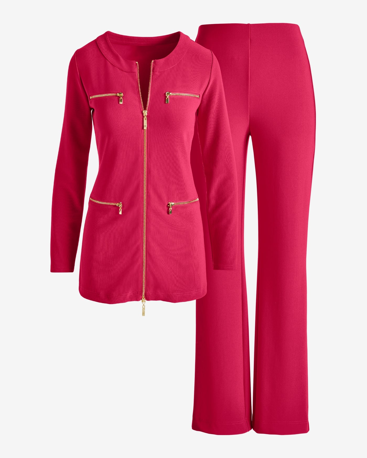 Beyond Travel Tunic Coordinate Set Cerise