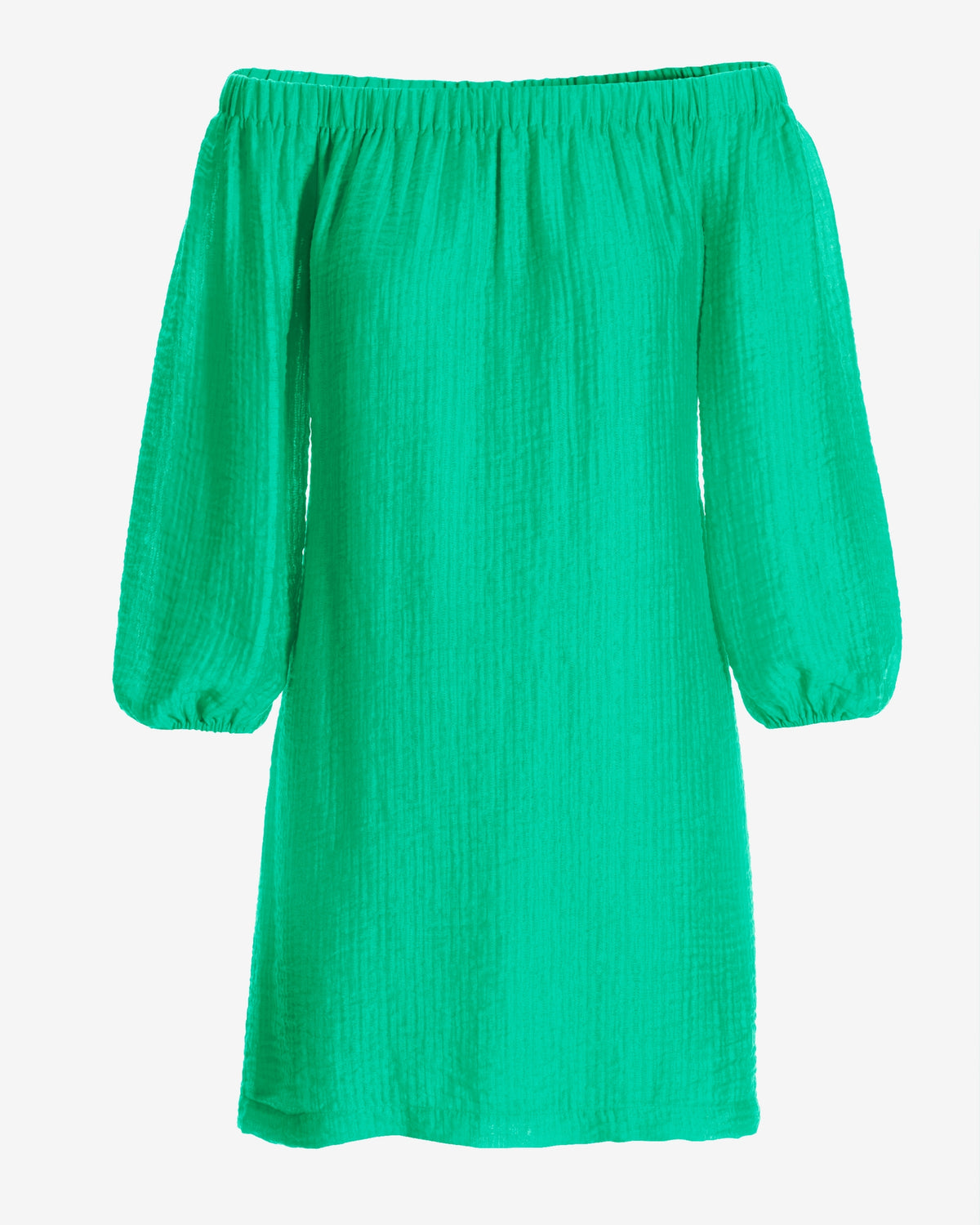 Off the Shoulder Sheen Gauze Dress Bermuda