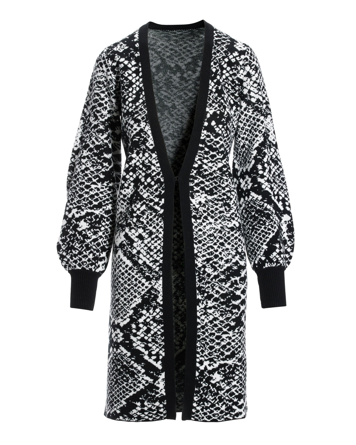 Python Sweater Duster Black Multi