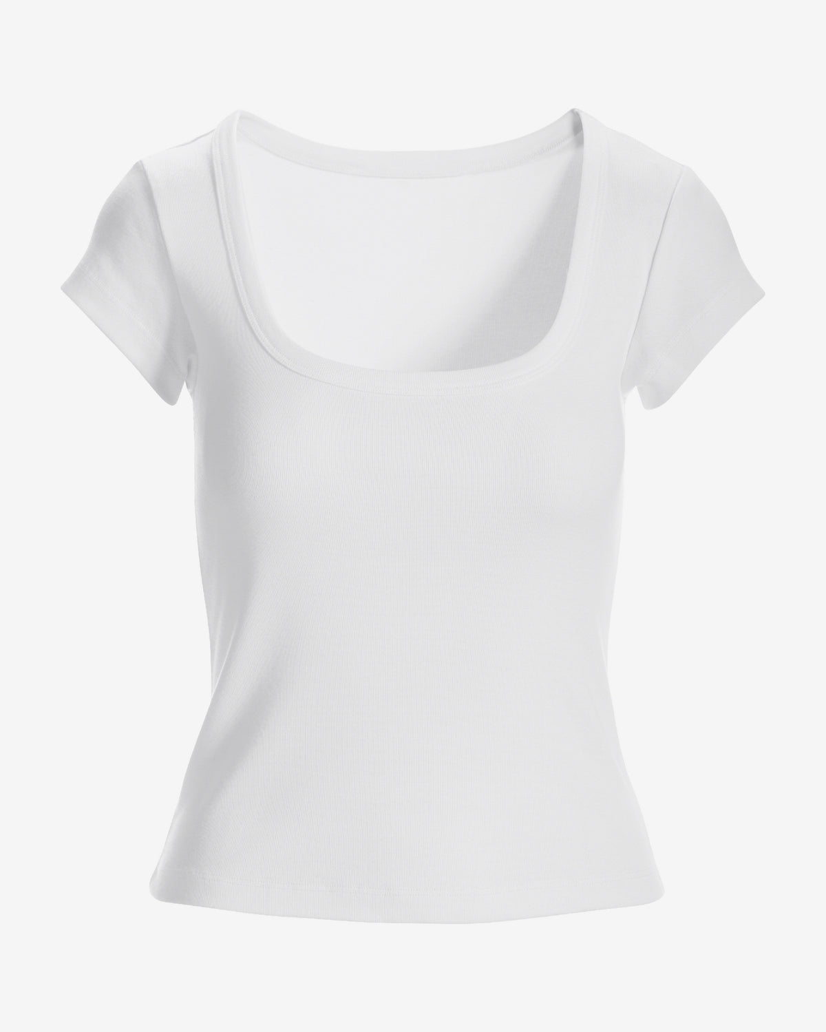 Cotton Cap Sleeve T-Shirt Pure White