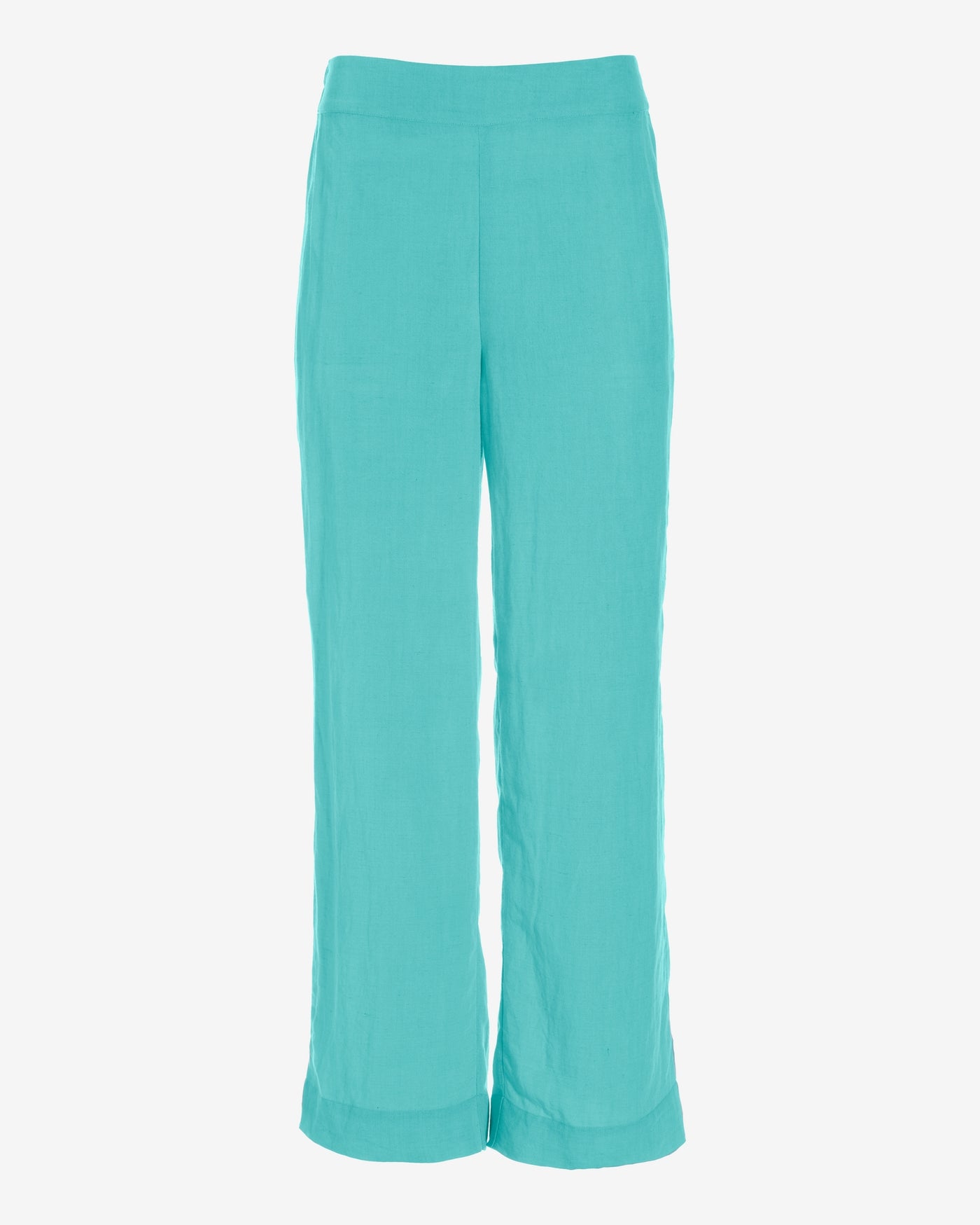 Malibu Linen Cropped Pant Blue Radiance