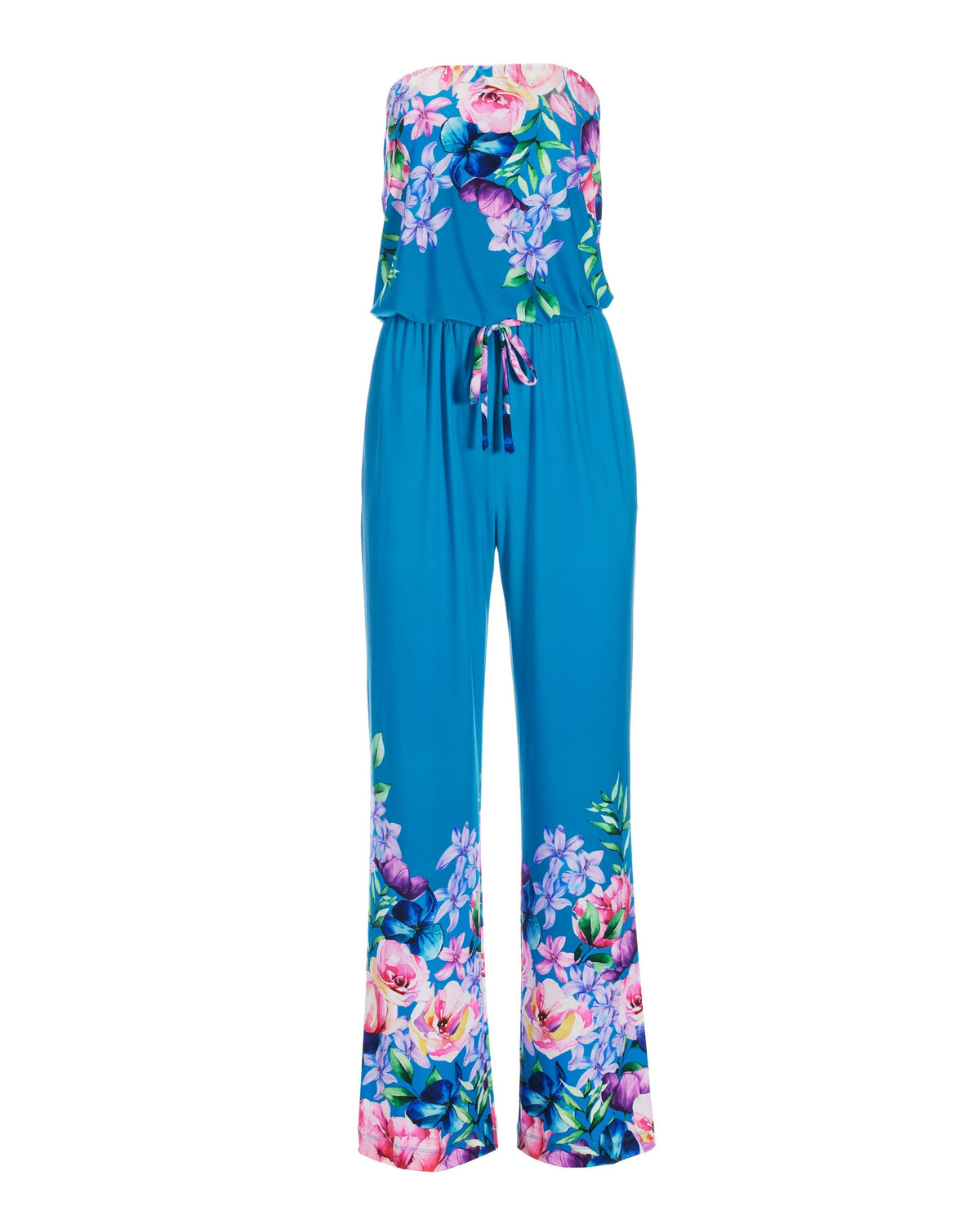 St. Tropez Garden Blouson Knit Jumpsuit Multi