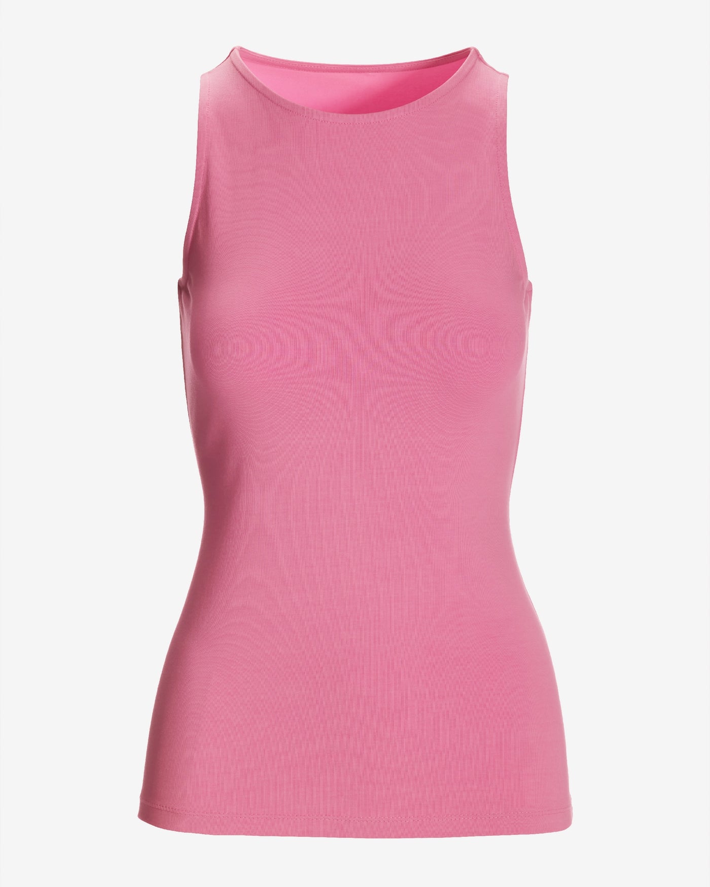 So Sexy High Neck Tank Knit Top Aurora Pink
