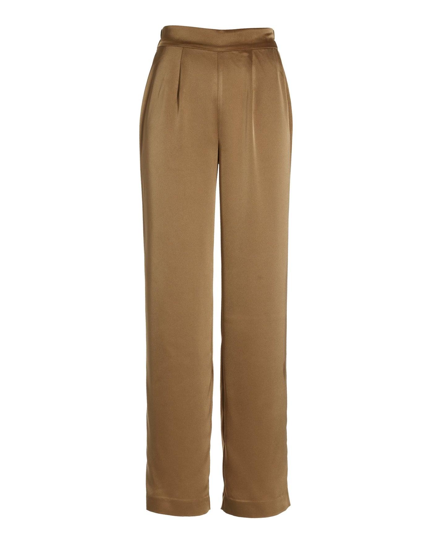 Malibu Satin Wide Leg Trouser Pant Champagne