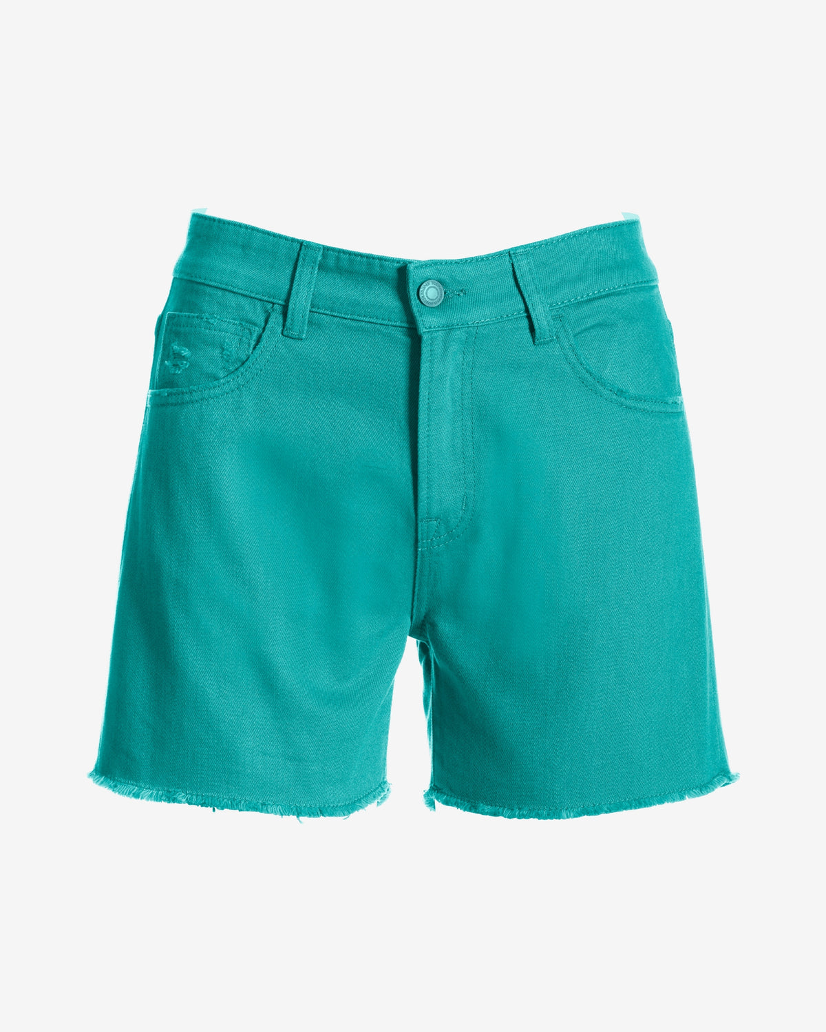 Relaxed Cut Off Denim Short Ceramic
