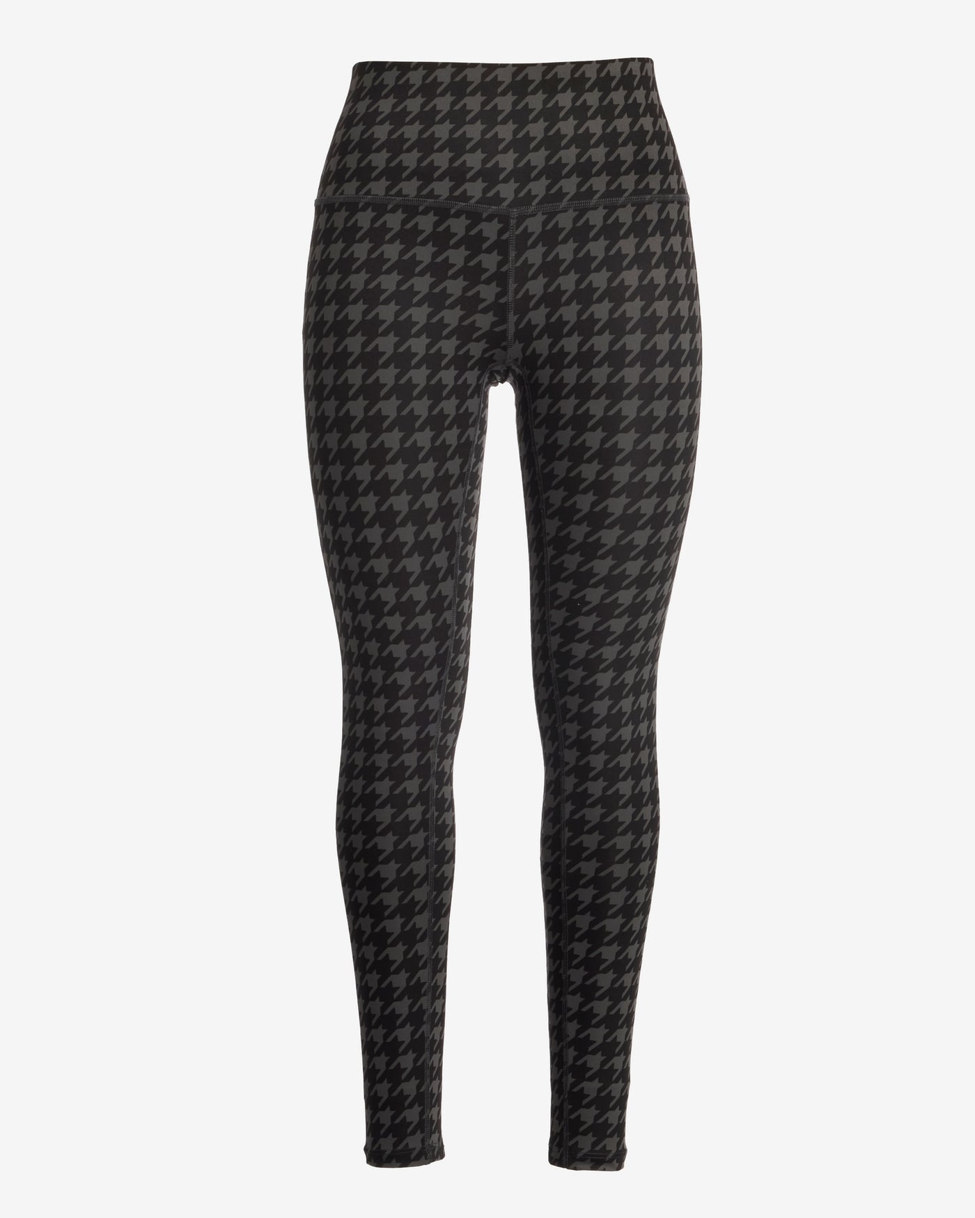High Waisted Printed Sport Legging Graphite Houndstooth