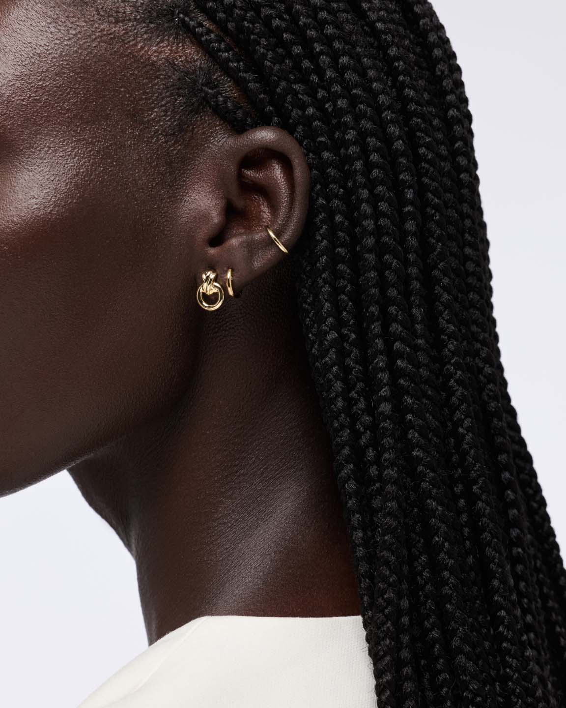 Gold Stud Earrings - Mini Remi Studs