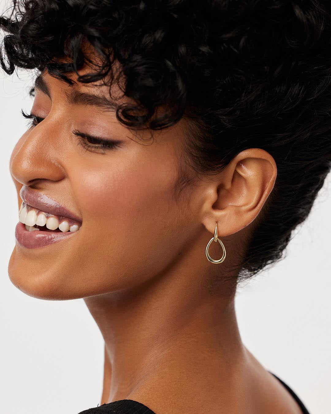 Gold Drop Earrings - Sage