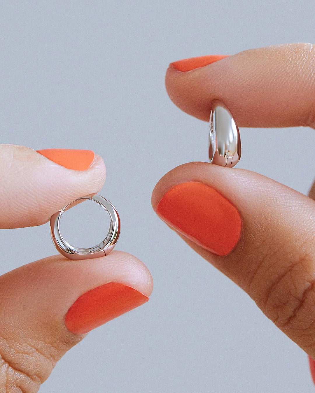 Bold Huggie Hoops - Nate Silver