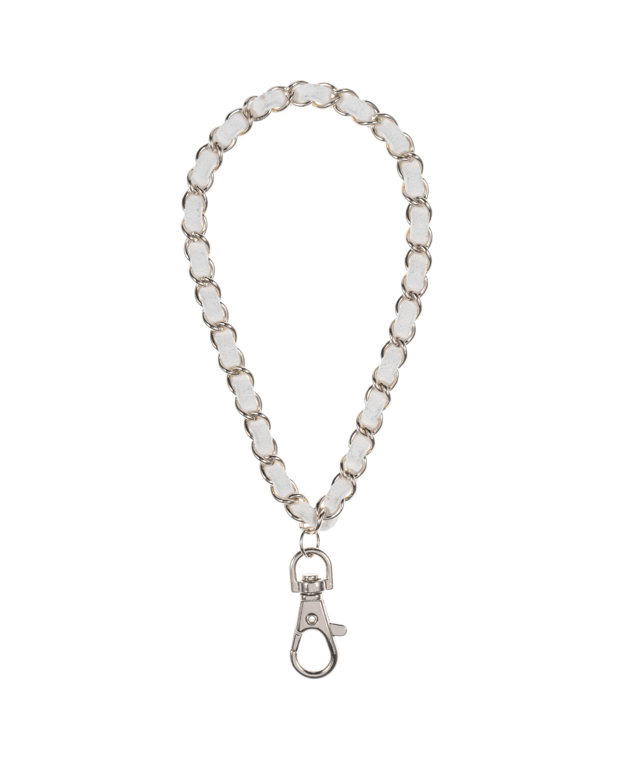 Summer White Silver Phone Wristlet