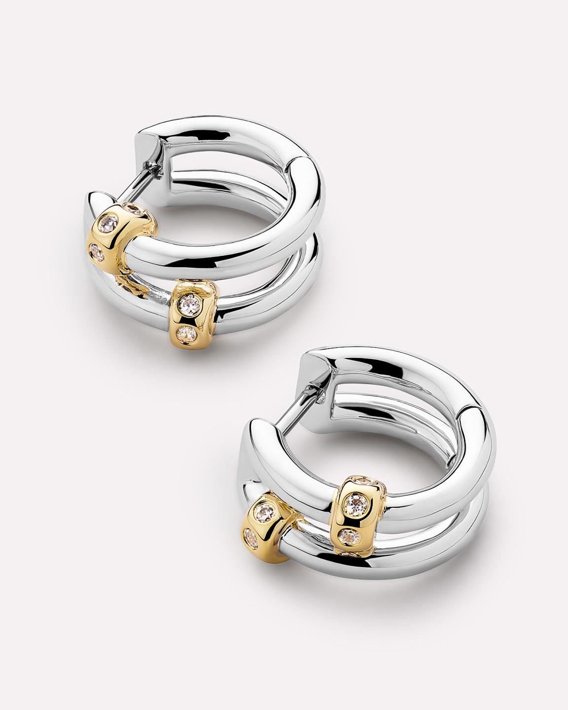 Silver Earrings - Cyrus Double