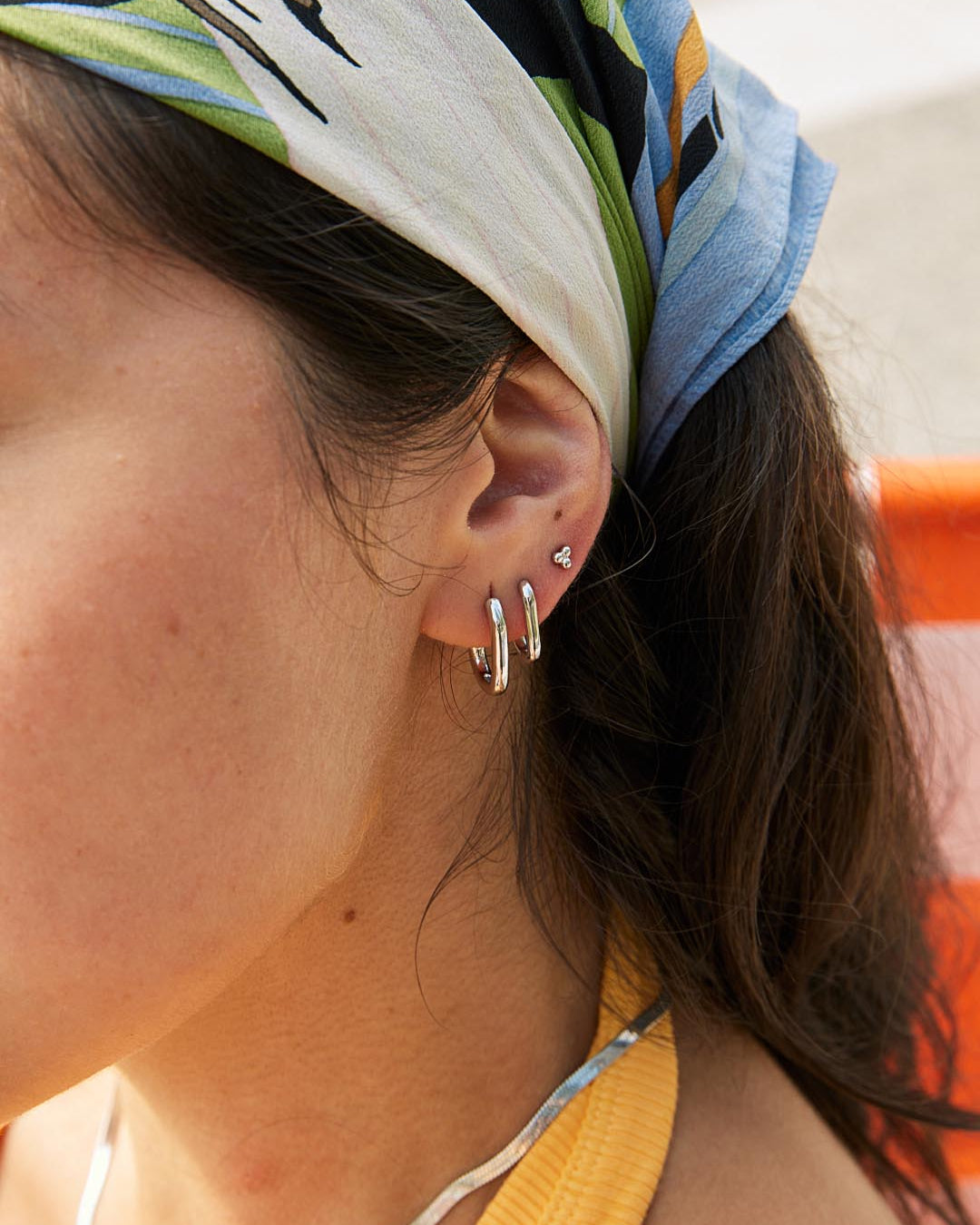 Silver Hoop Earrings - Rox Small Silver | Boston Proper