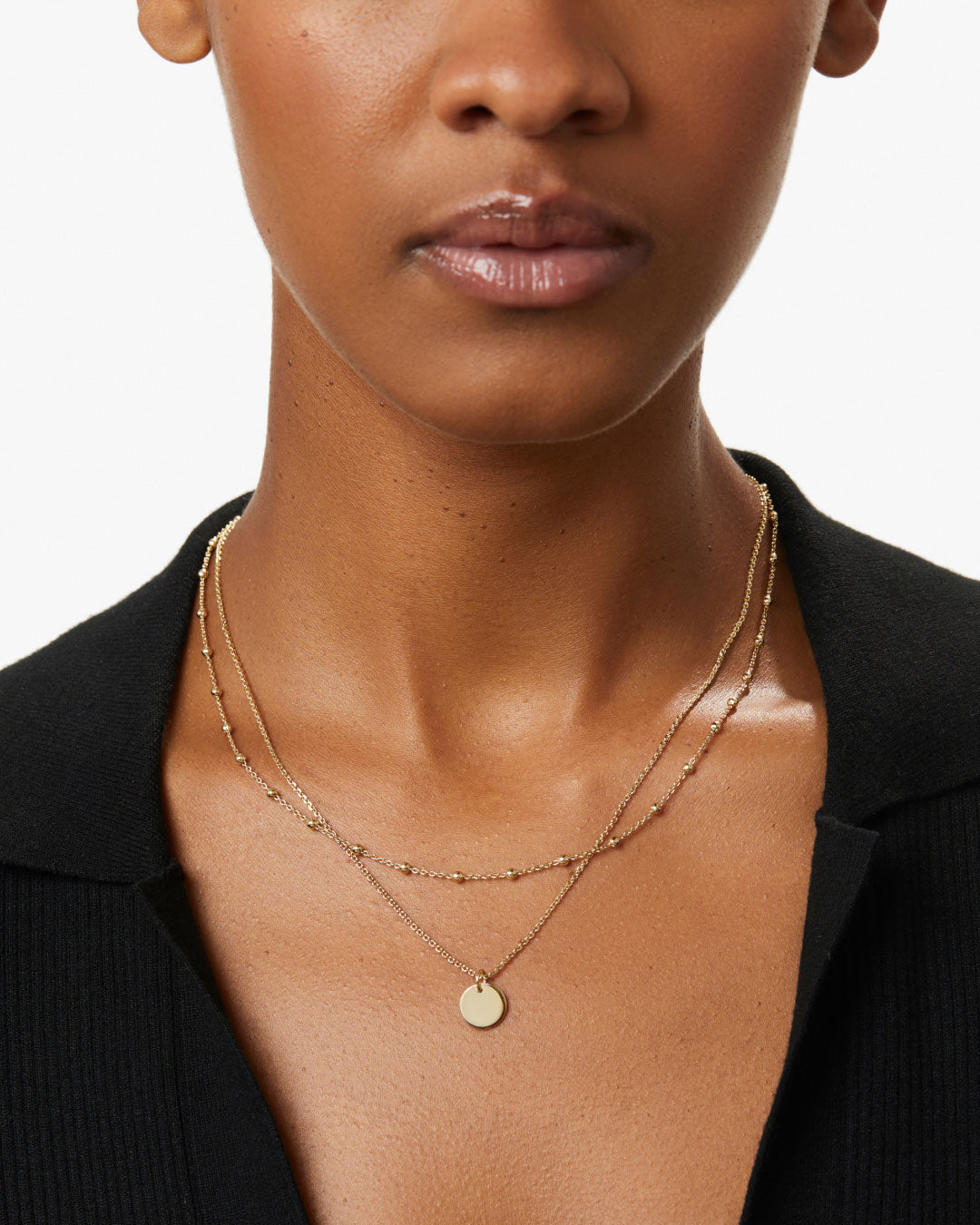 AnaLuisa ゴールドコインペンダントネックレス KellyNecklace 