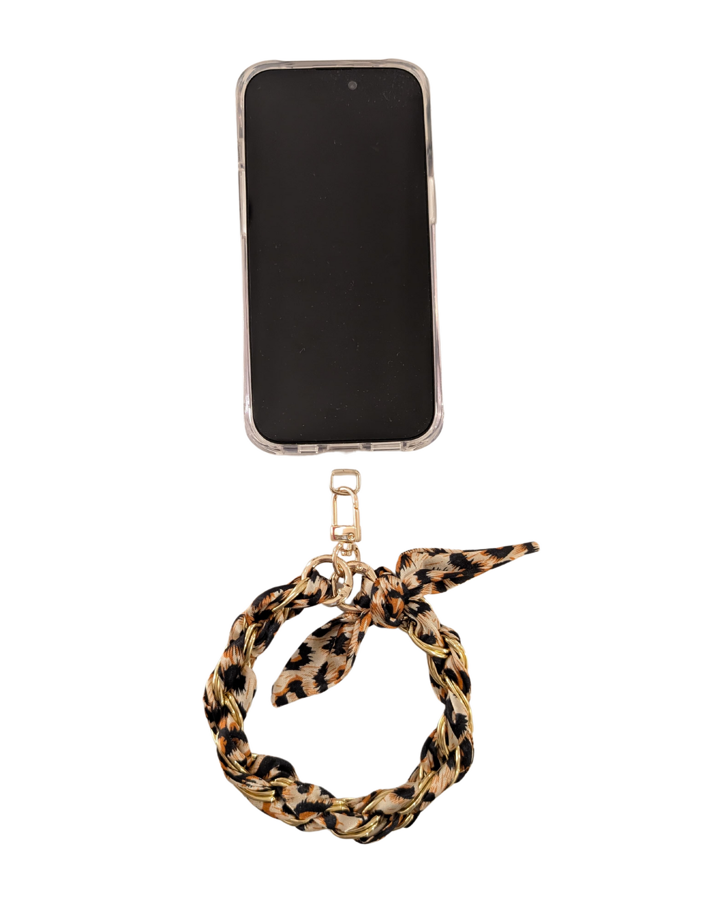 Oh Lala Leopard Phone Wristlet