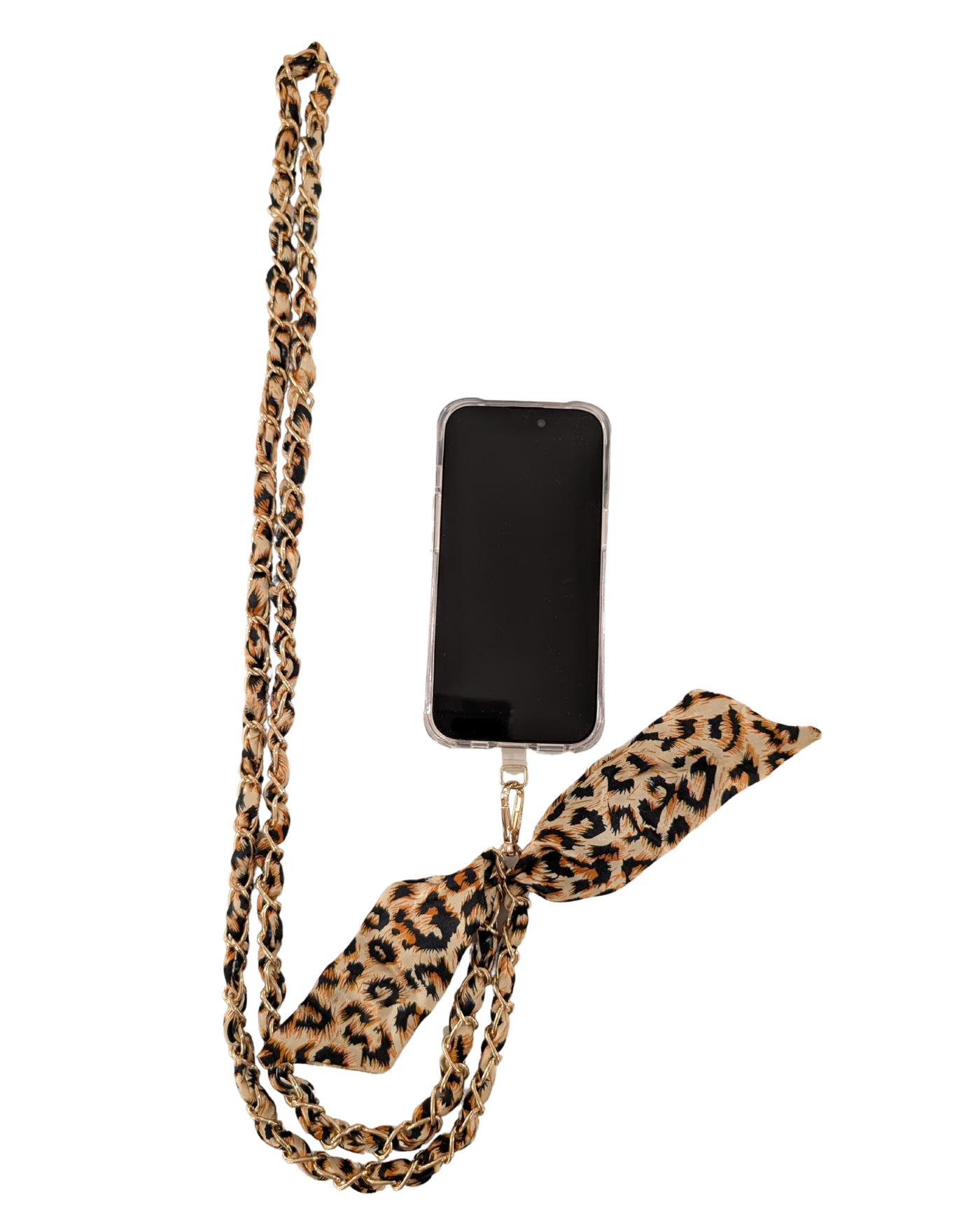Oh Lala Leopard Crossbody Phone Chain