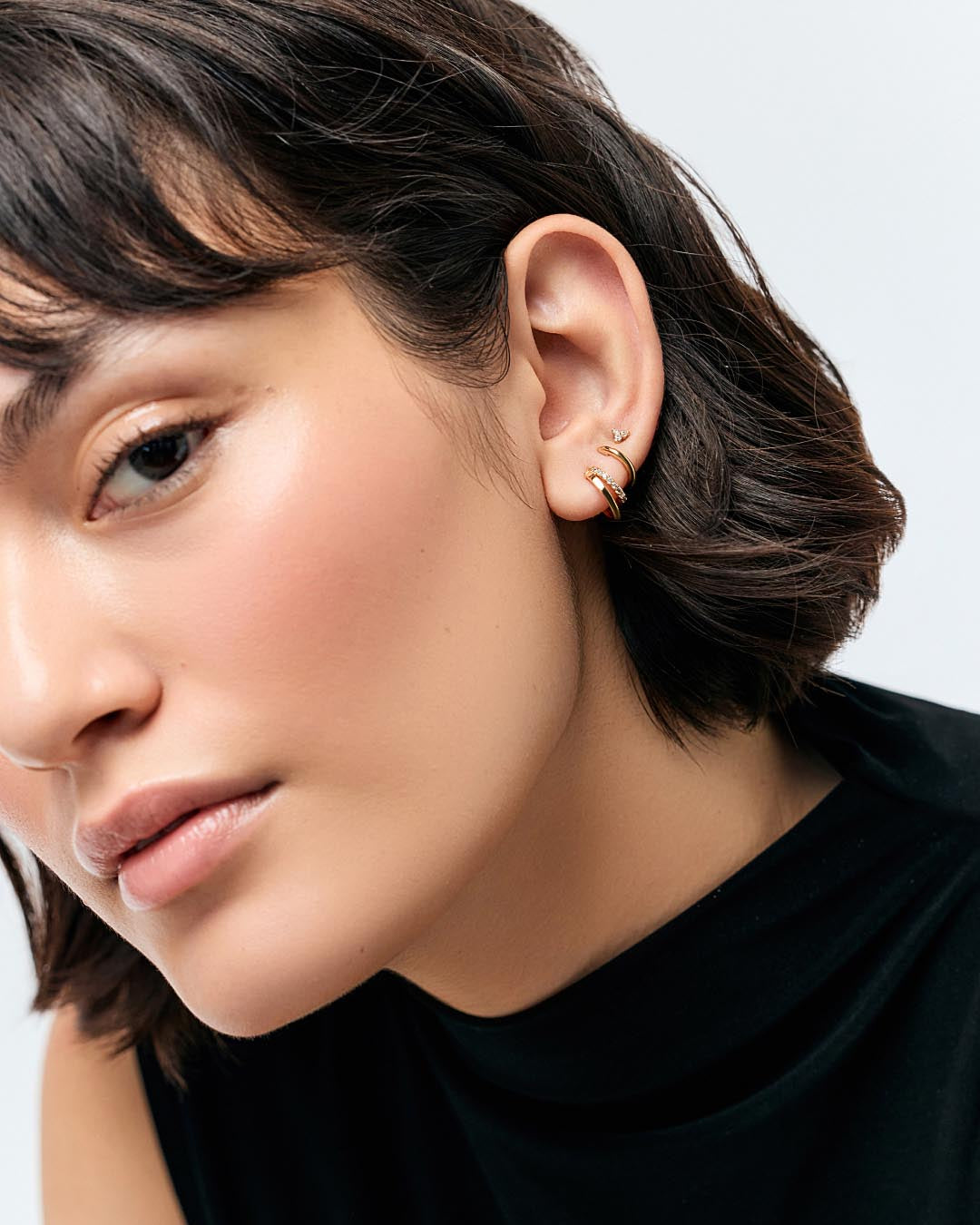 Double Hoop Earrings - Toda Mini