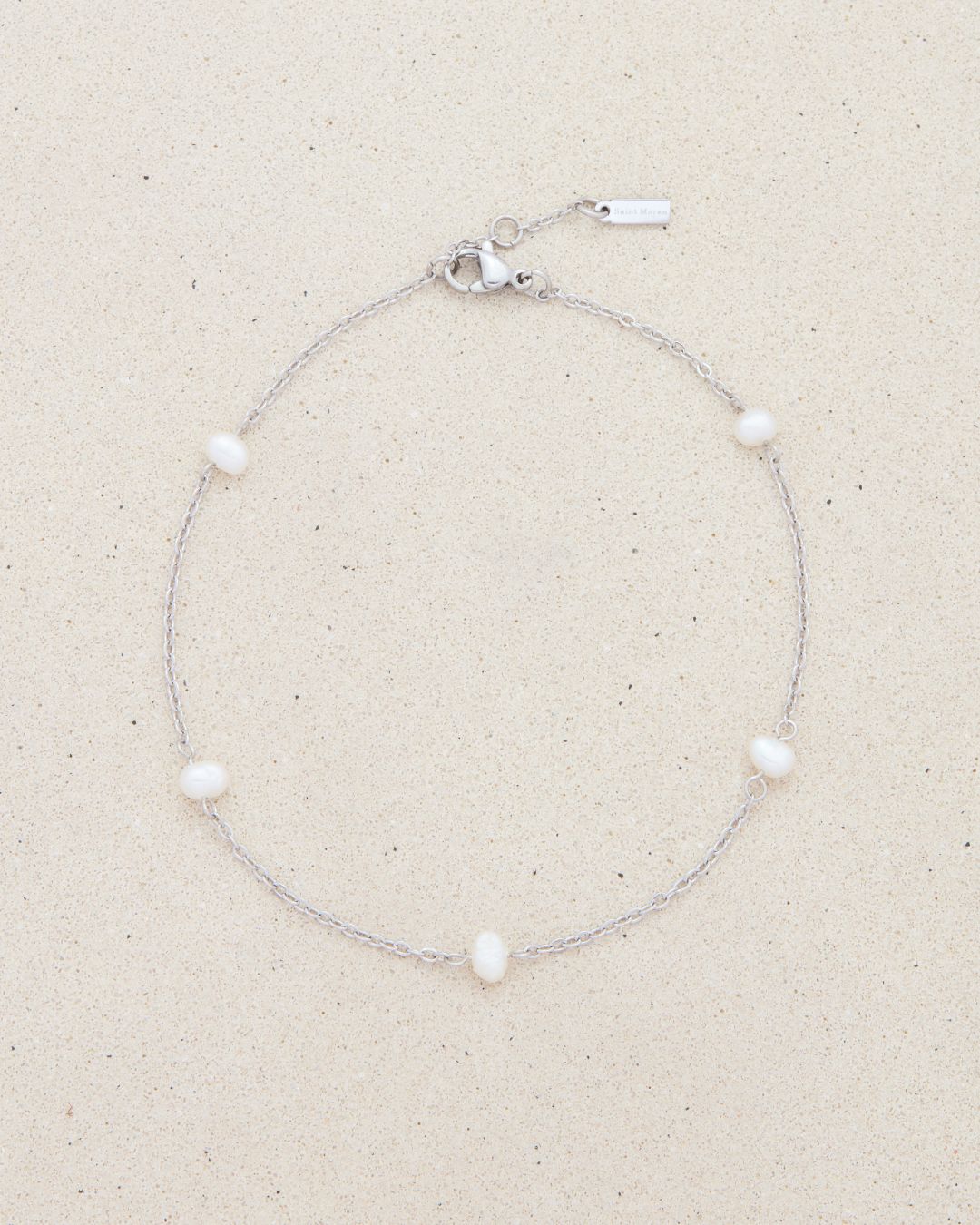 FRESHWATER PEARL MAX ANKLET SILVER