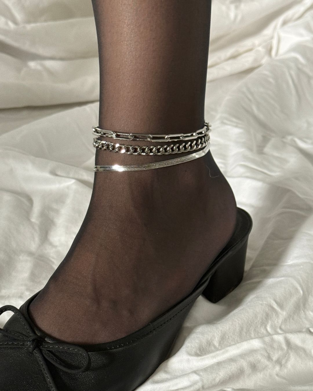 CINTHIA ANKLET SET SILVER