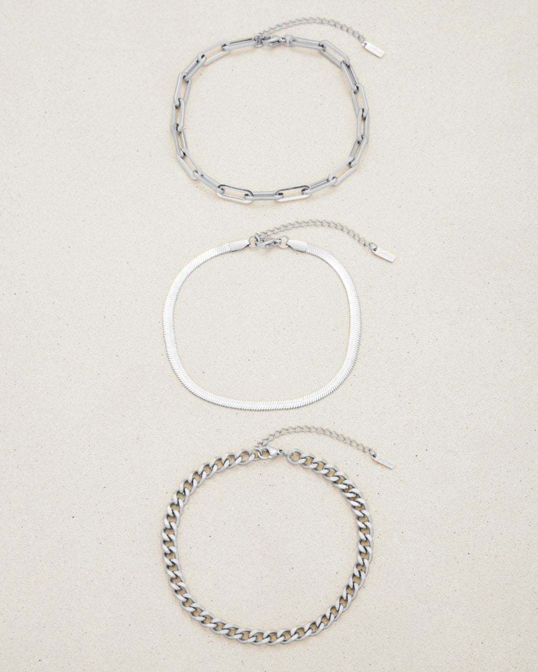 CINTHIA ANKLET SET SILVER