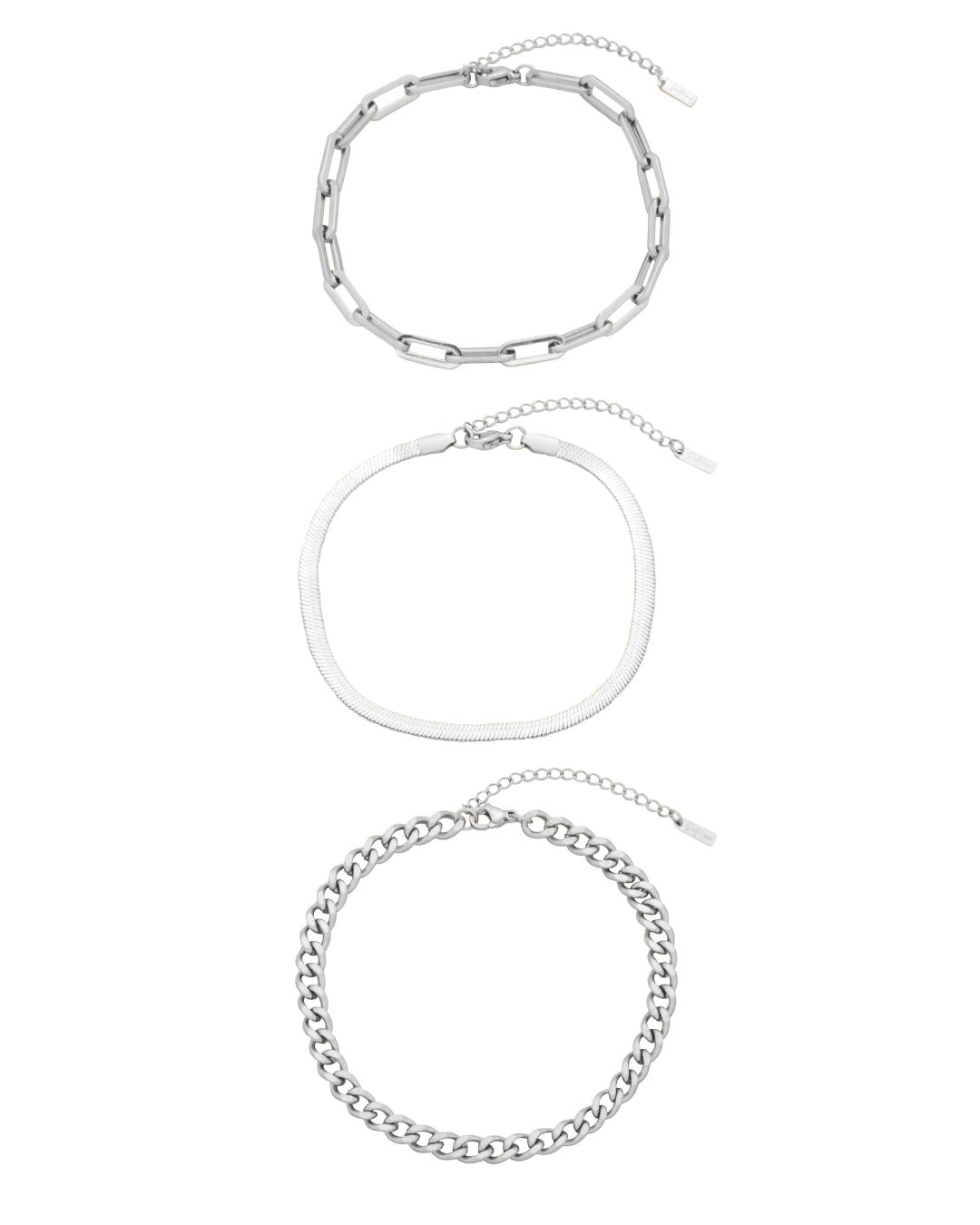 CINTHIA ANKLET SET SILVER