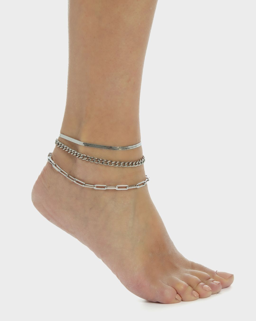 CINTHIA ANKLET SET SILVER