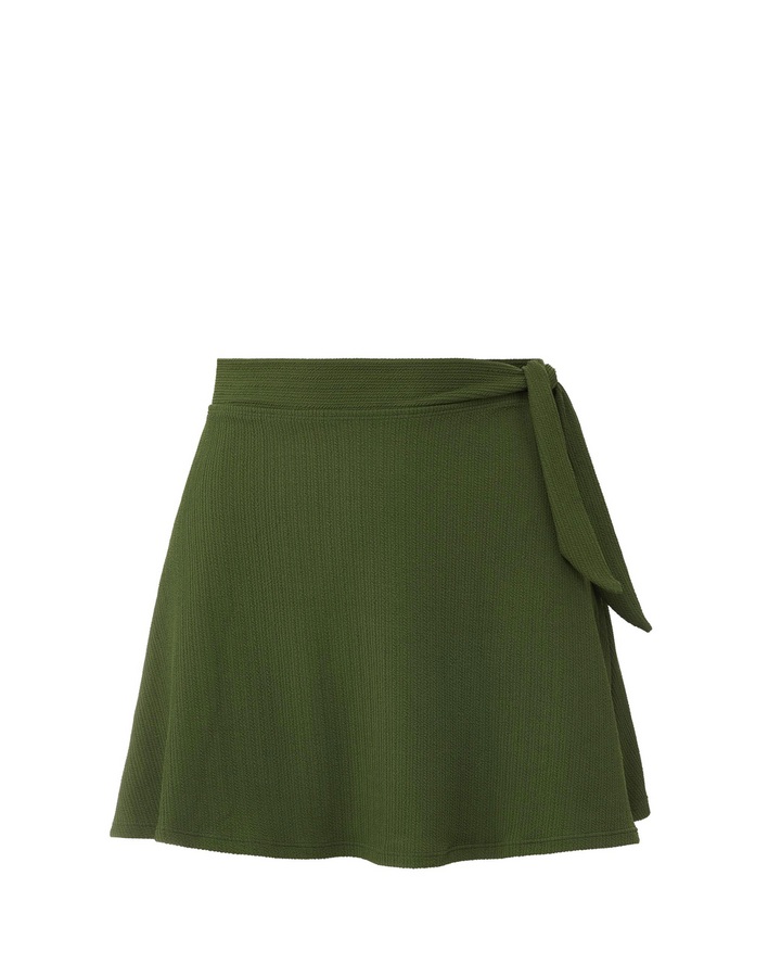 Amy Swim Skirt Olive Texture