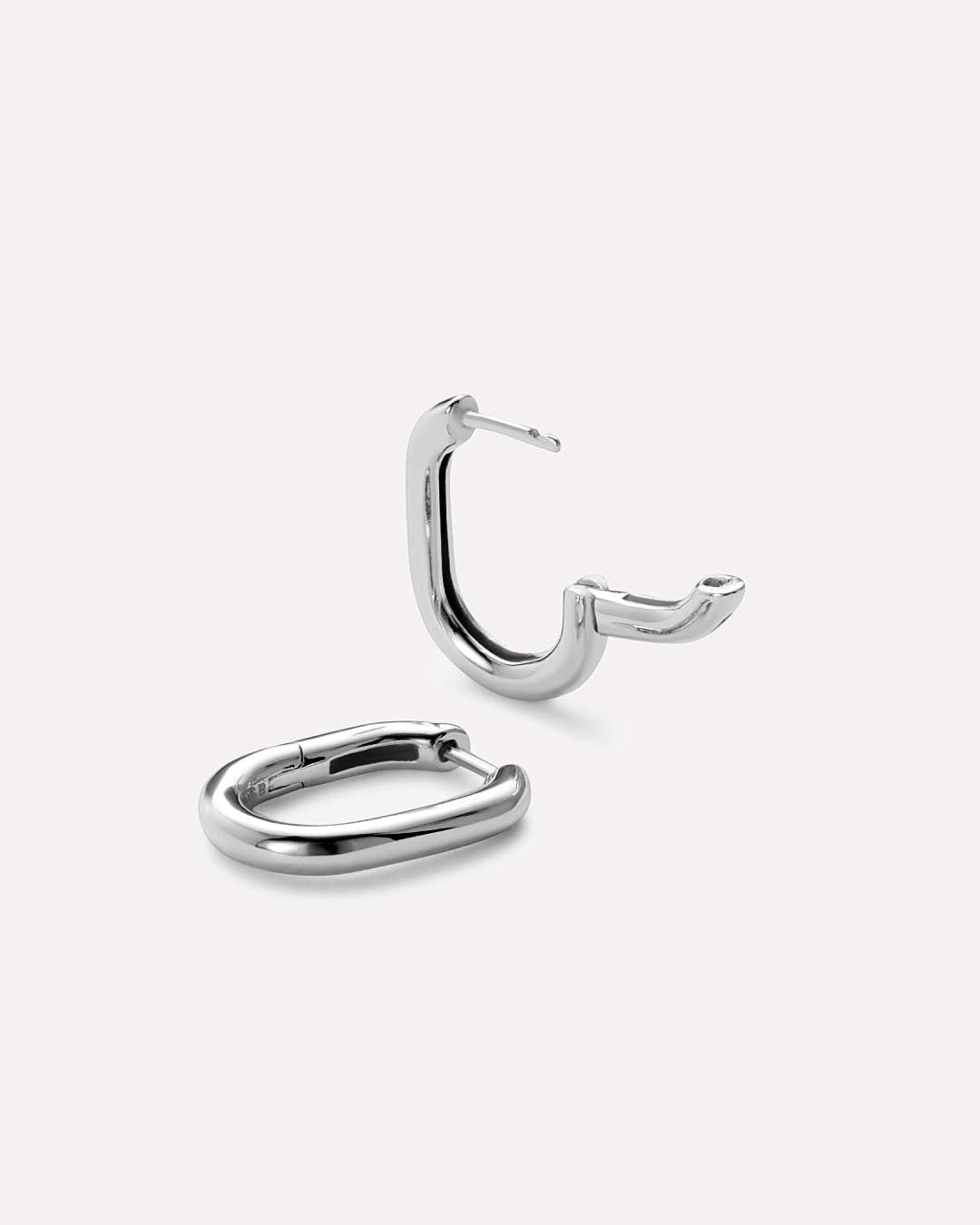 Silver Hoop Earrings - Rox Small Silver | Boston Proper