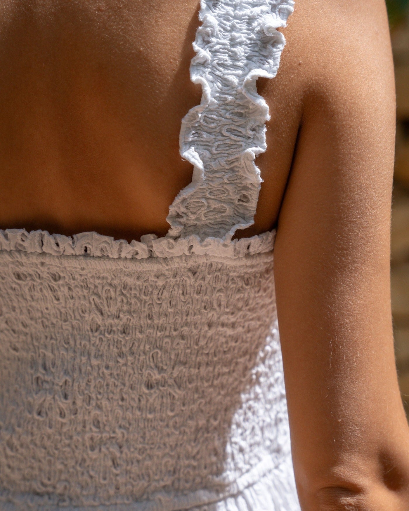 Kristen Dress Fresh White Seaside Eyelet