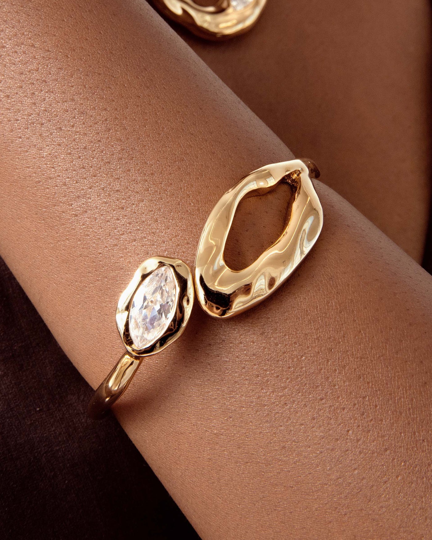 Molten Marquise Cuff