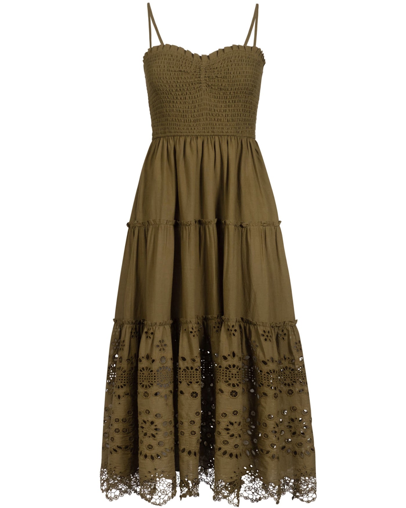 Cecilia Dress In Martini Calypso Eyelet