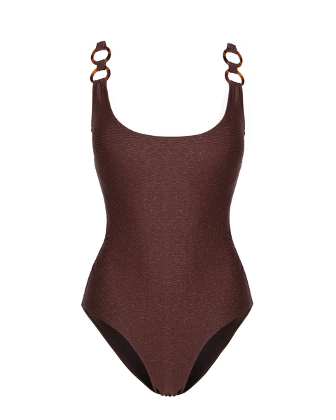 Chloe Tank One Piece - Cacao Metallic | Boston Proper