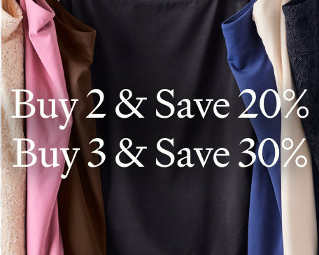 Buy 2 and Save 20%, Buy 3 and Save 30%. No code needed.