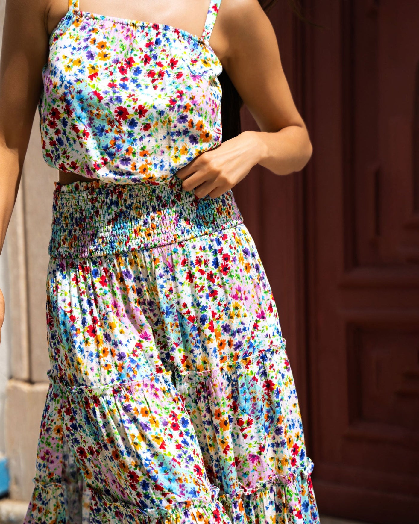 Charlie Skirt In Wildflower Patch