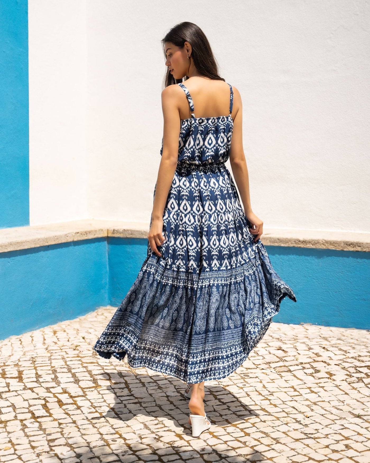 Jenni Skirt In Tivara Ikat
