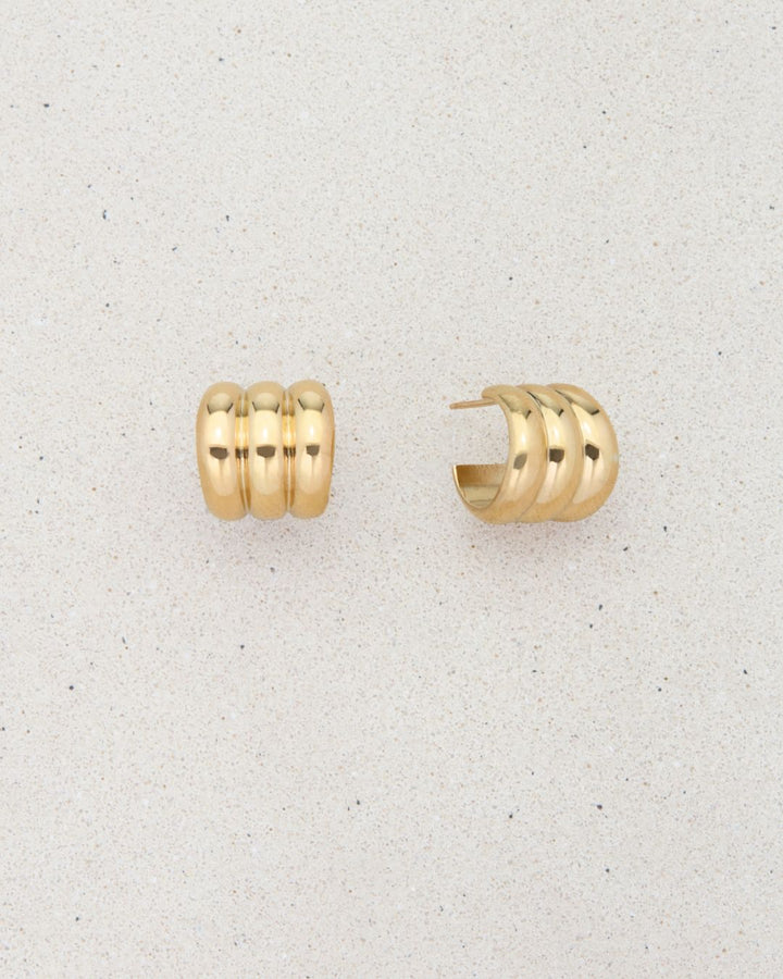 GUGGENHEIM HOOP EARRINGS GOLD