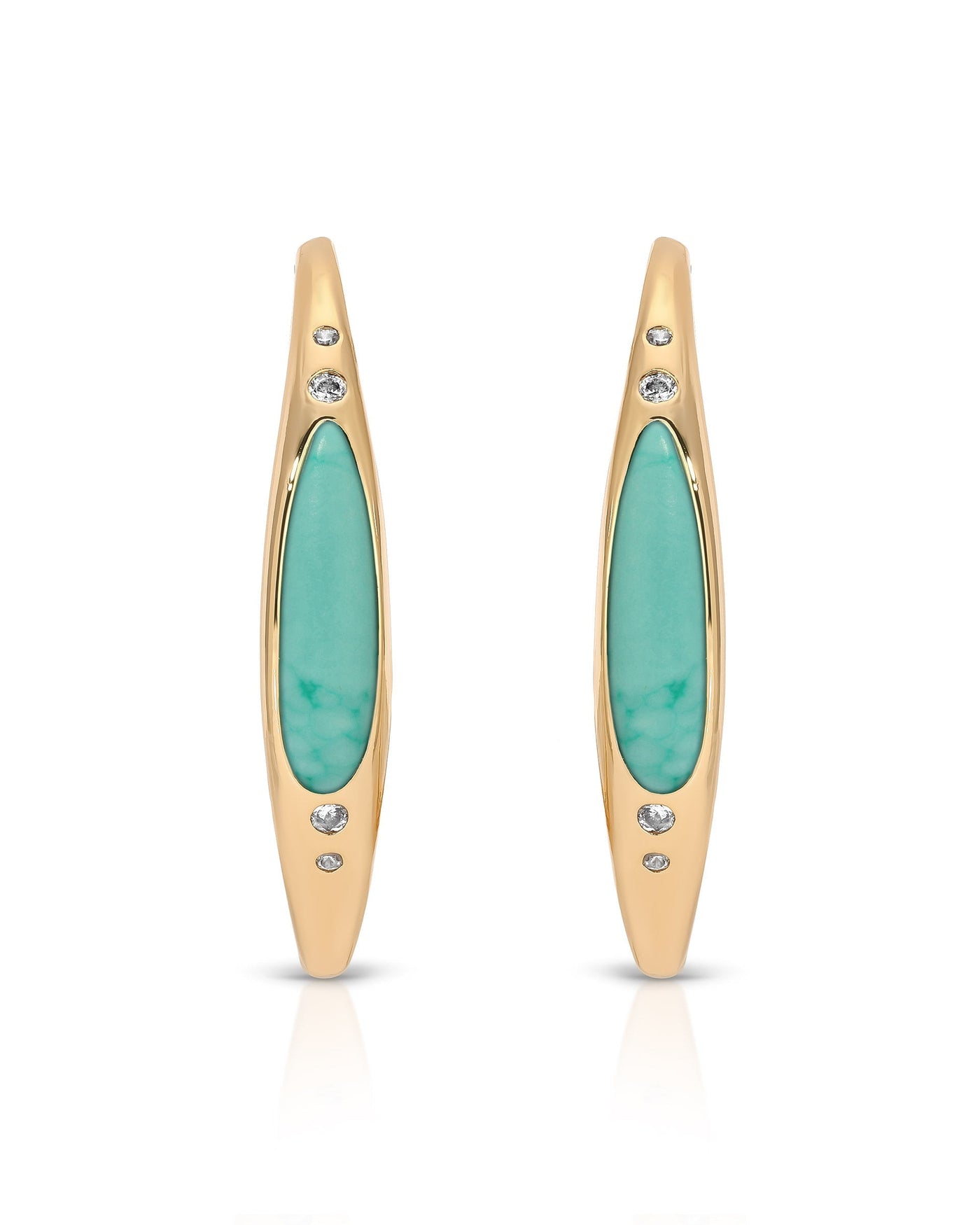Turquoise Solstice Hoops