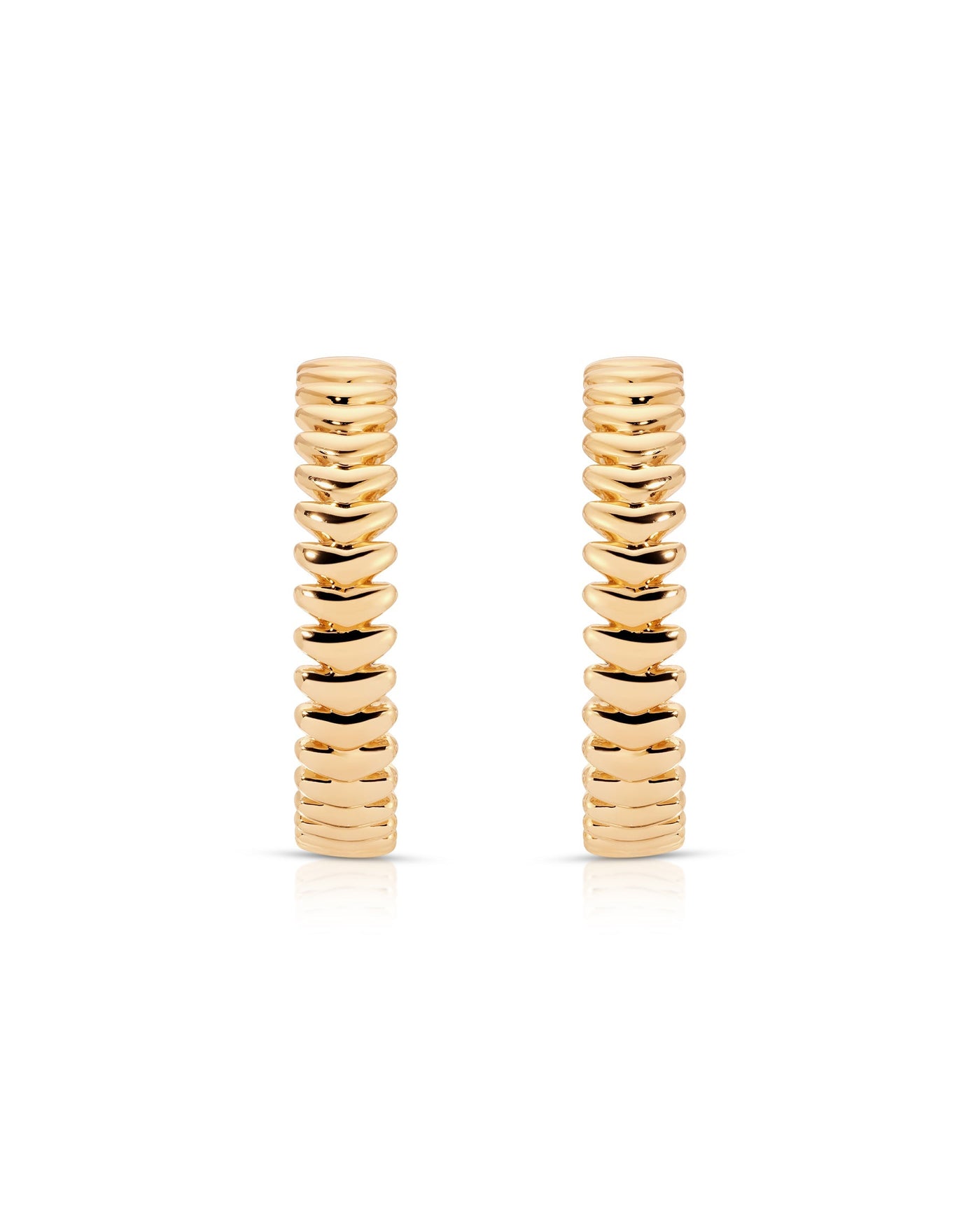 Large Metal Moderna Hoops