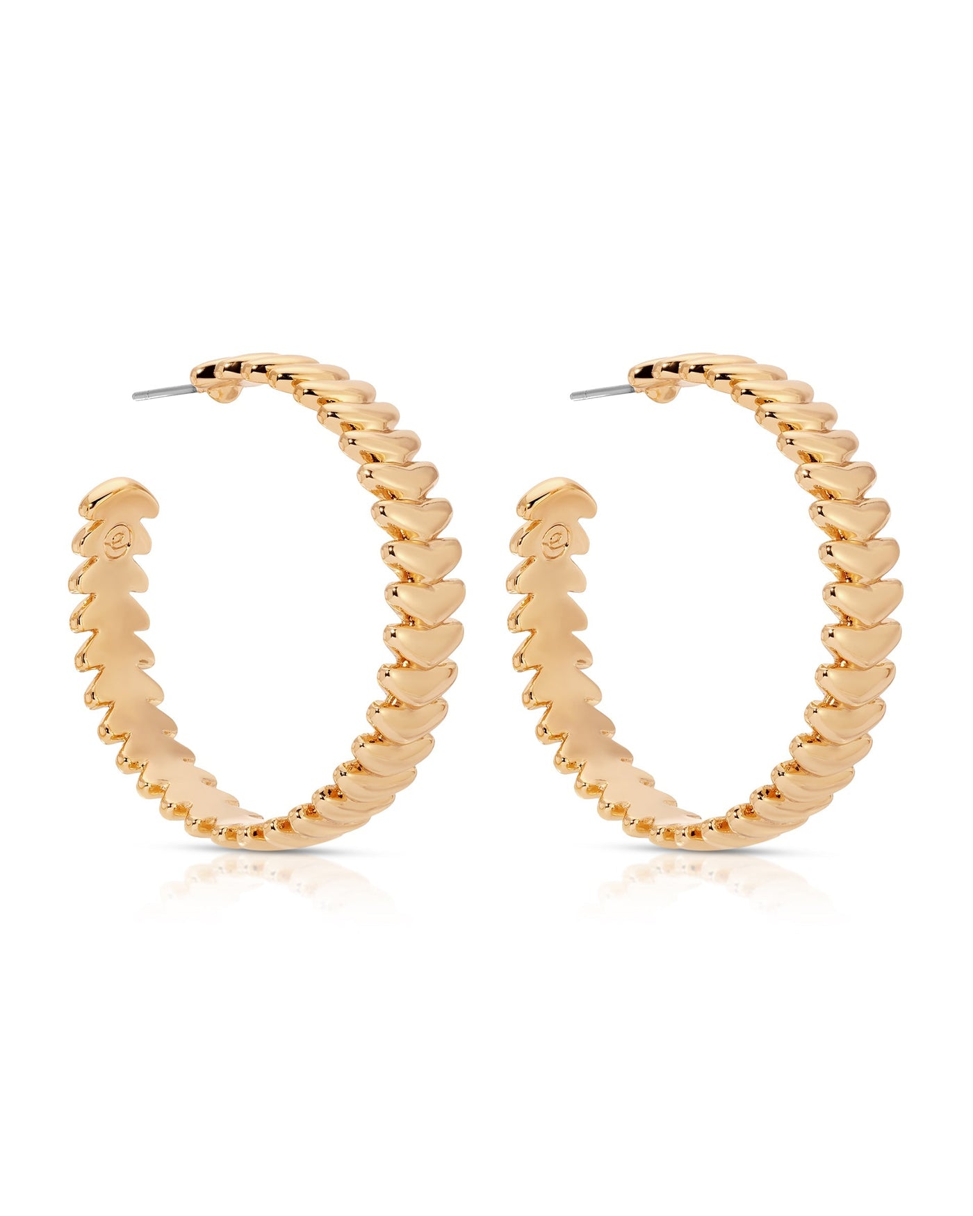 Large Metal Moderna Hoops