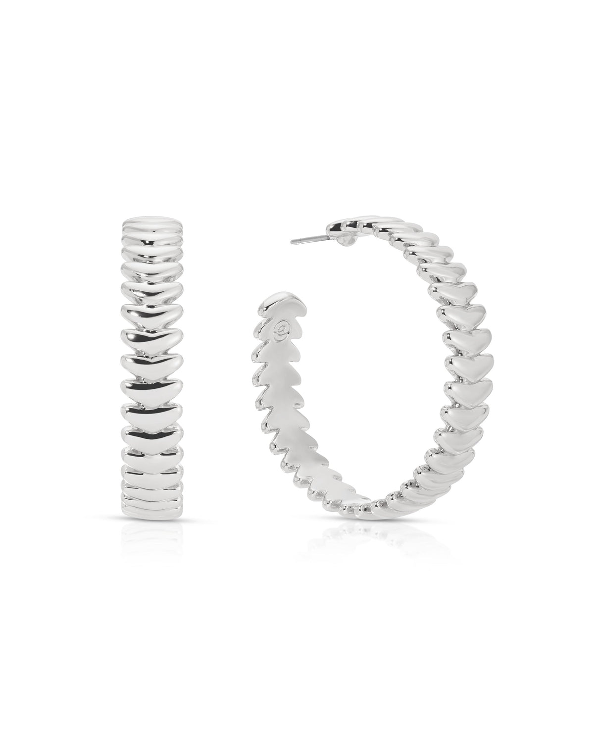 Large Metal Moderna Hoops