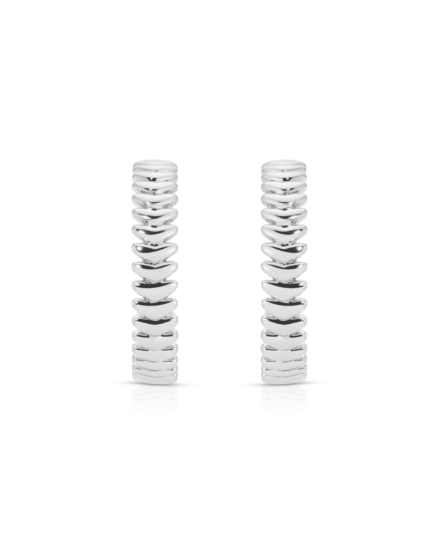 Large Metal Moderna Hoops