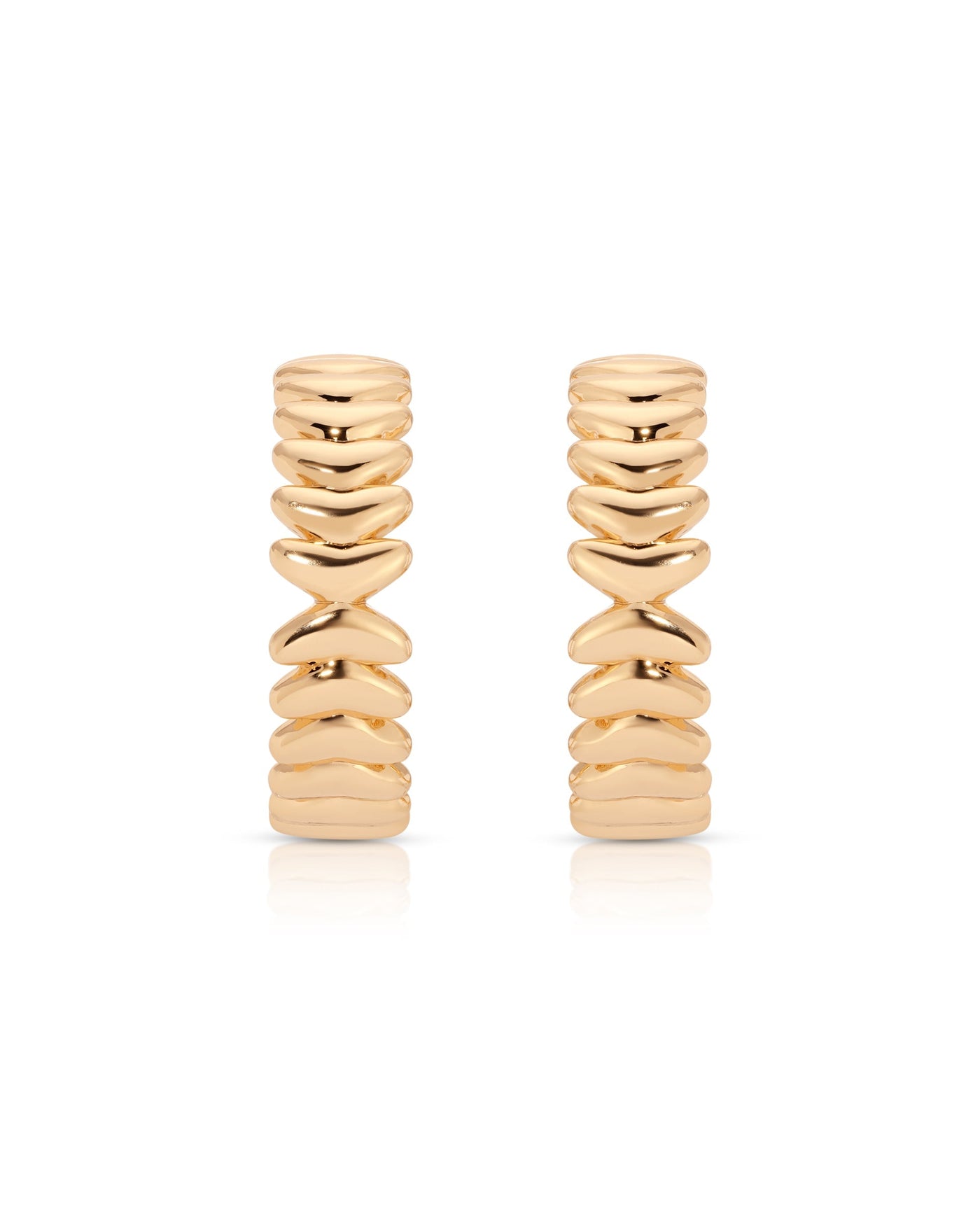 Medium Metal Moderna Hoops